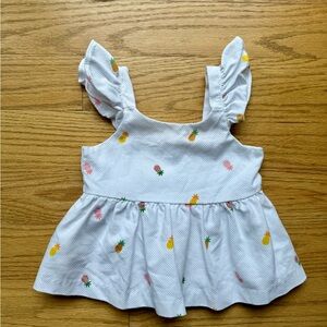 Janie and Jack peplum top 18-24 months